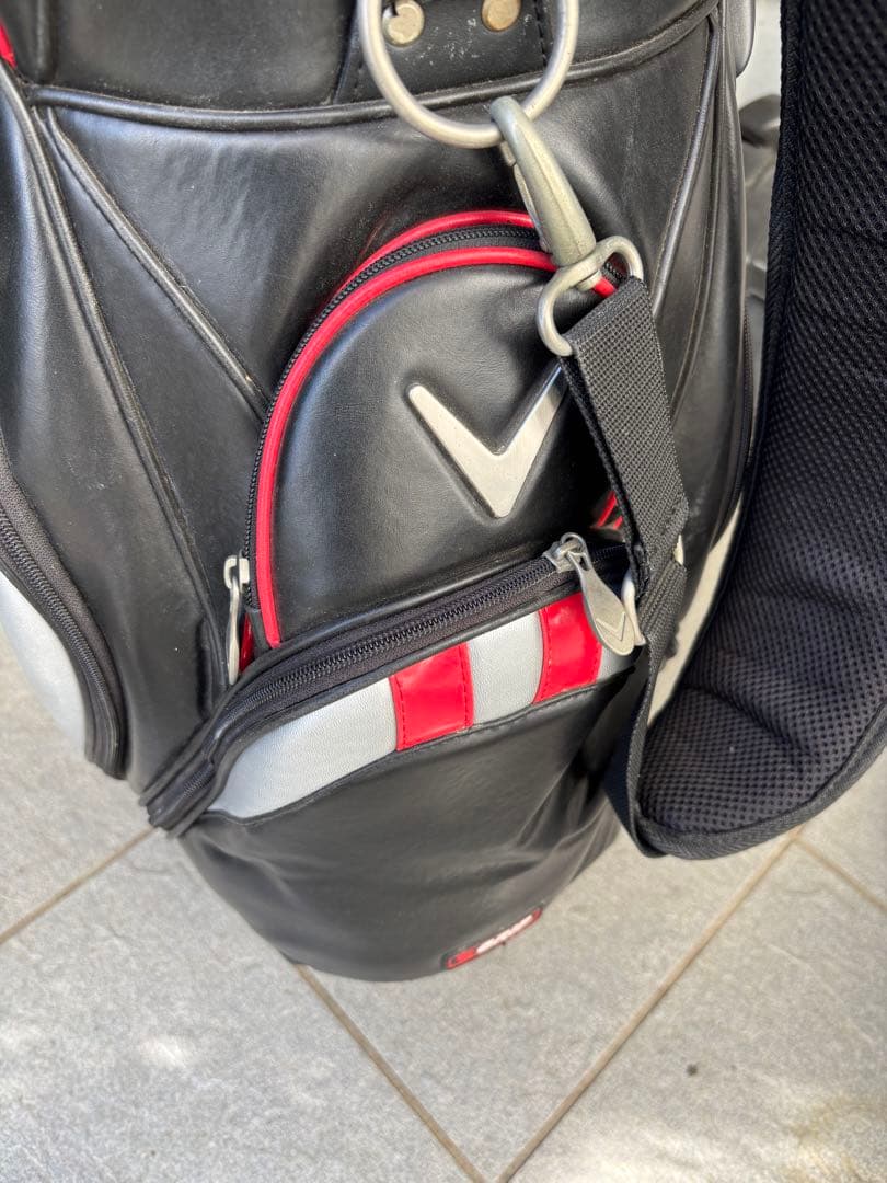 キャロウェイ　Callaway ゴルフバッグ　ブラック&レッド　14分割