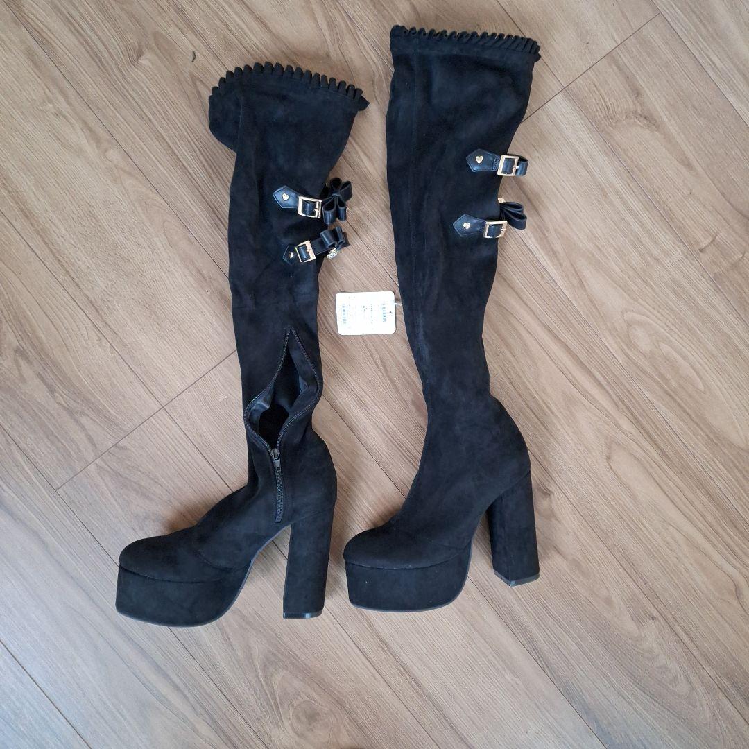 LIZ LISA ブラック ロングブーツ 9