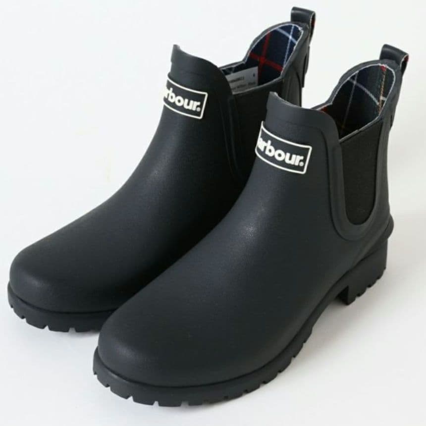 BARBOUR バウアーサイドゴアレインブーツ24センチ　マーコート　雨靴