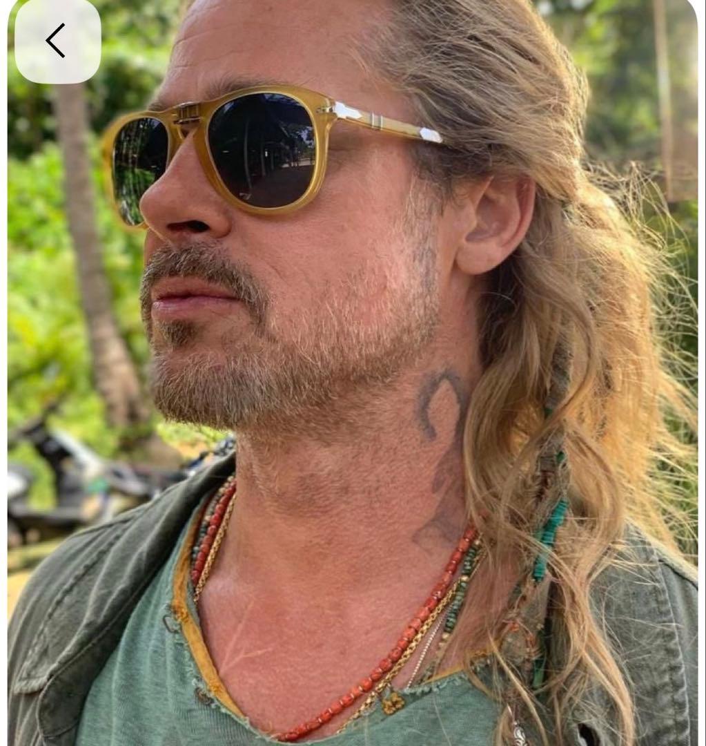 ブラピ着同型同色レア　ペルソールサングラス