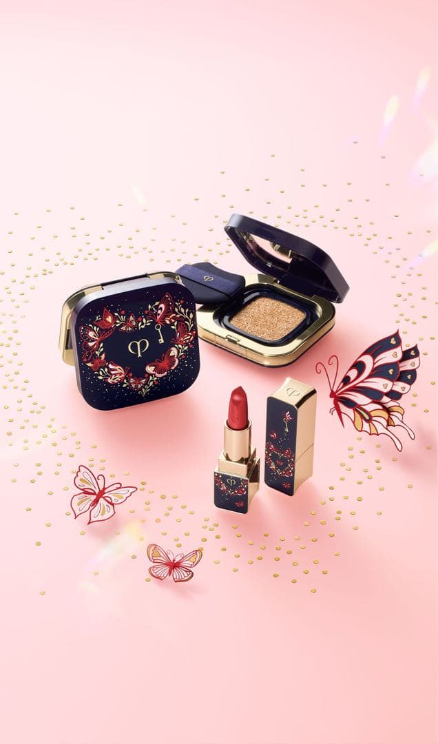 限定品【ギフトラッピング済】クレドポーボーテラブコレ ルージュ＋ファンデケース