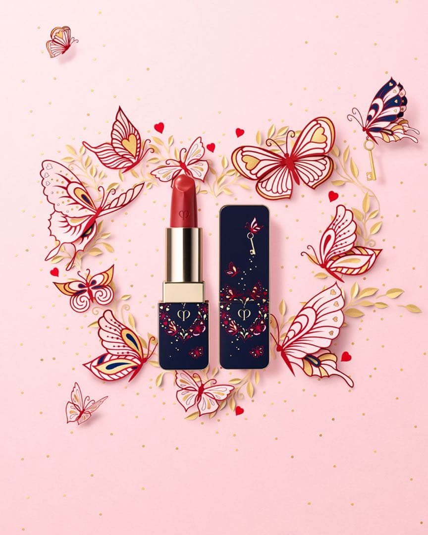 限定品【ギフトラッピング済】クレドポーボーテラブコレ ルージュ＋ファンデケース