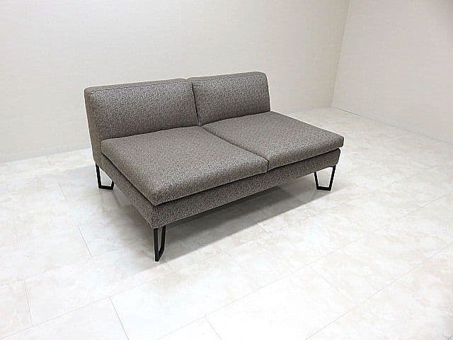 展示品 　フクラ「フィナンシェ」アームレス2人掛けソファ　2Pソファ　35万円