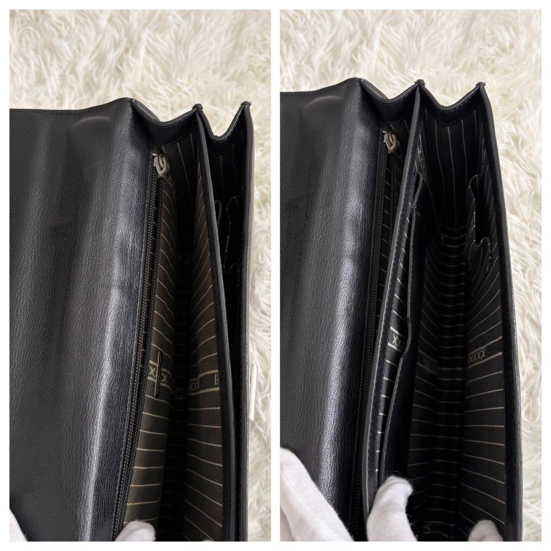 エルメネジルドゼニア コンパクトブリーフケース ダレスバッグ イタリア製 鍵付き