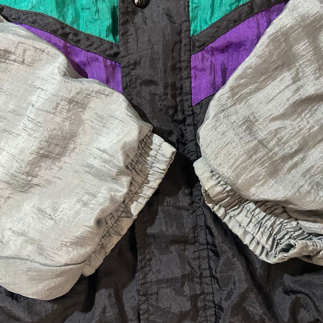 Givenchy ナイロンジャケット ブラック 好配色カラーブロック 激レア古着