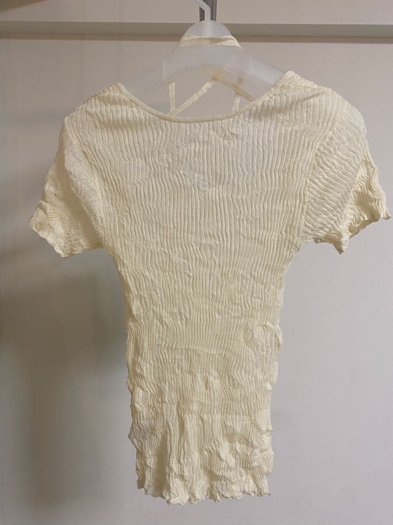 TODAYFUL 2way Sheer Knittops ホワイト