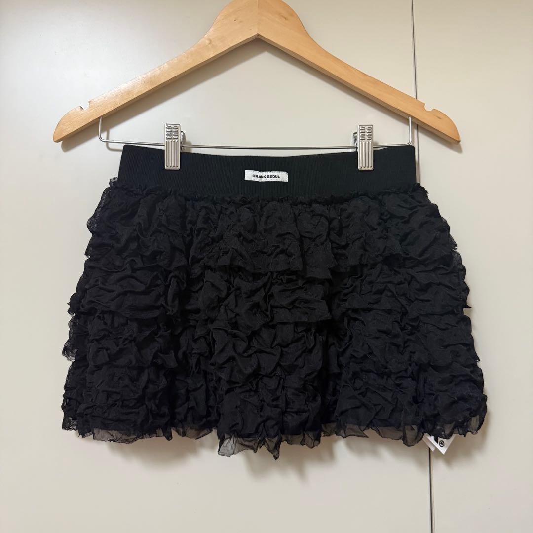 【新品タグ付き】CRANK CANCAN FRILL MINI SKIRT