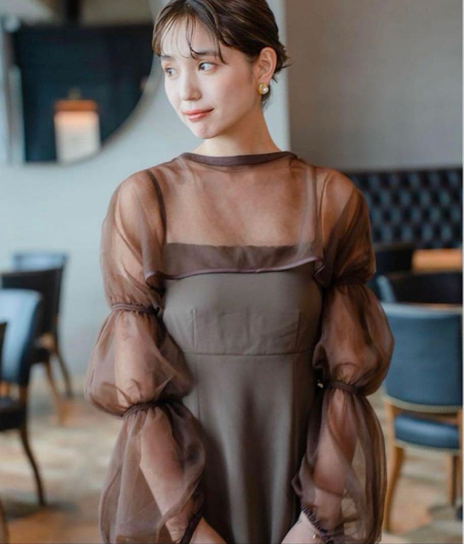 カスタネ アーバンブランシュ チュールレイヤードベアドレス オケージョンドレス