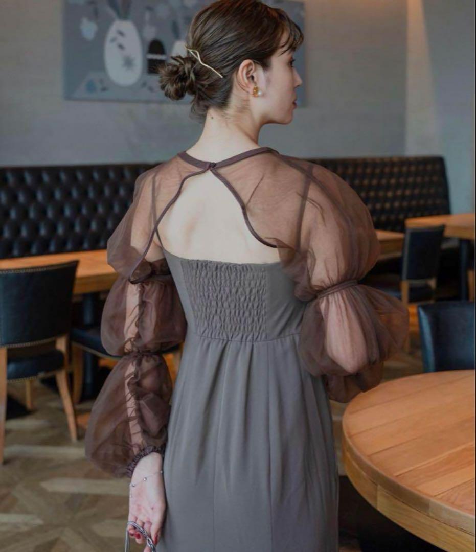 カスタネ アーバンブランシュ チュールレイヤードベアドレス オケージョンドレス