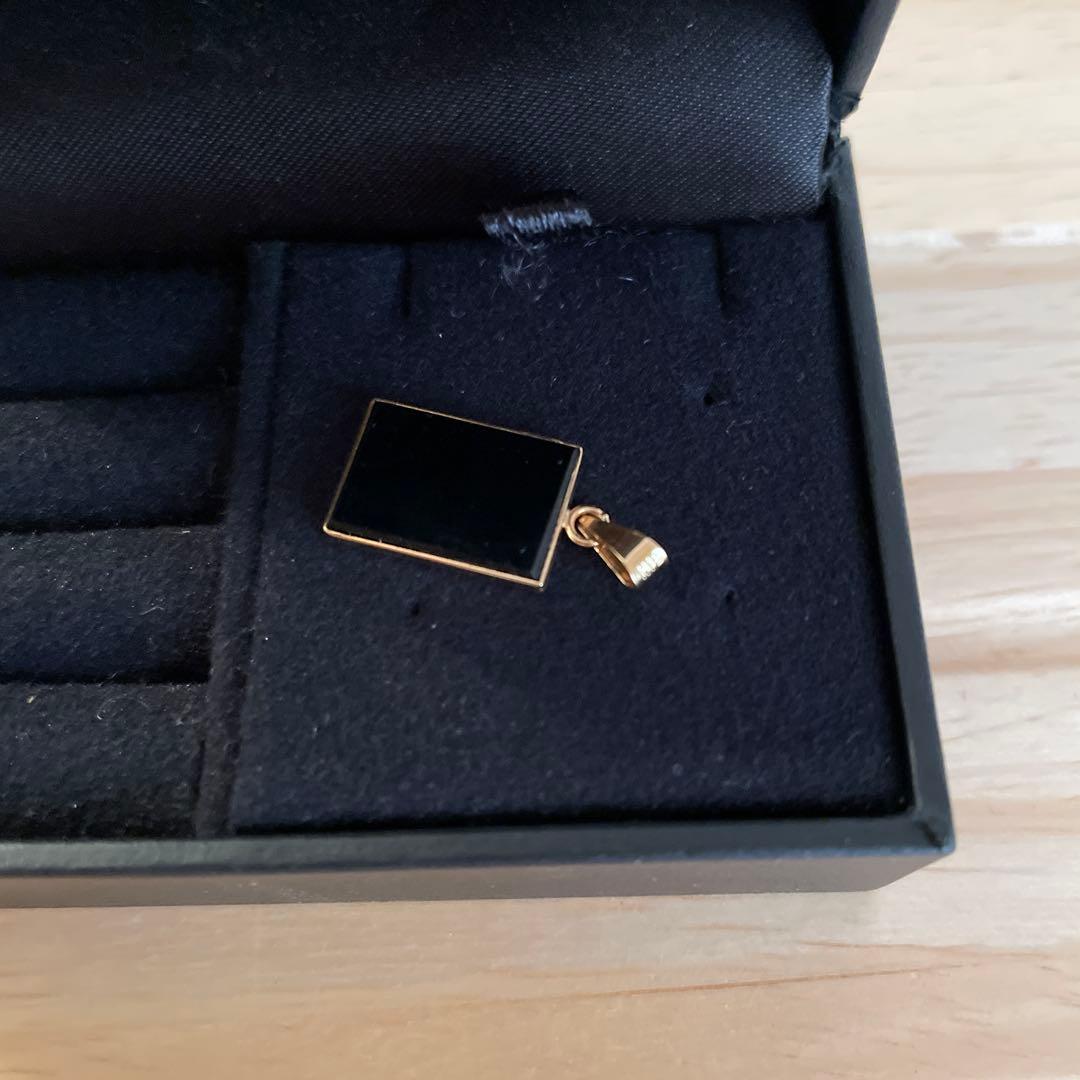 オパール 長方形チャーム k18YG ネックレストップ