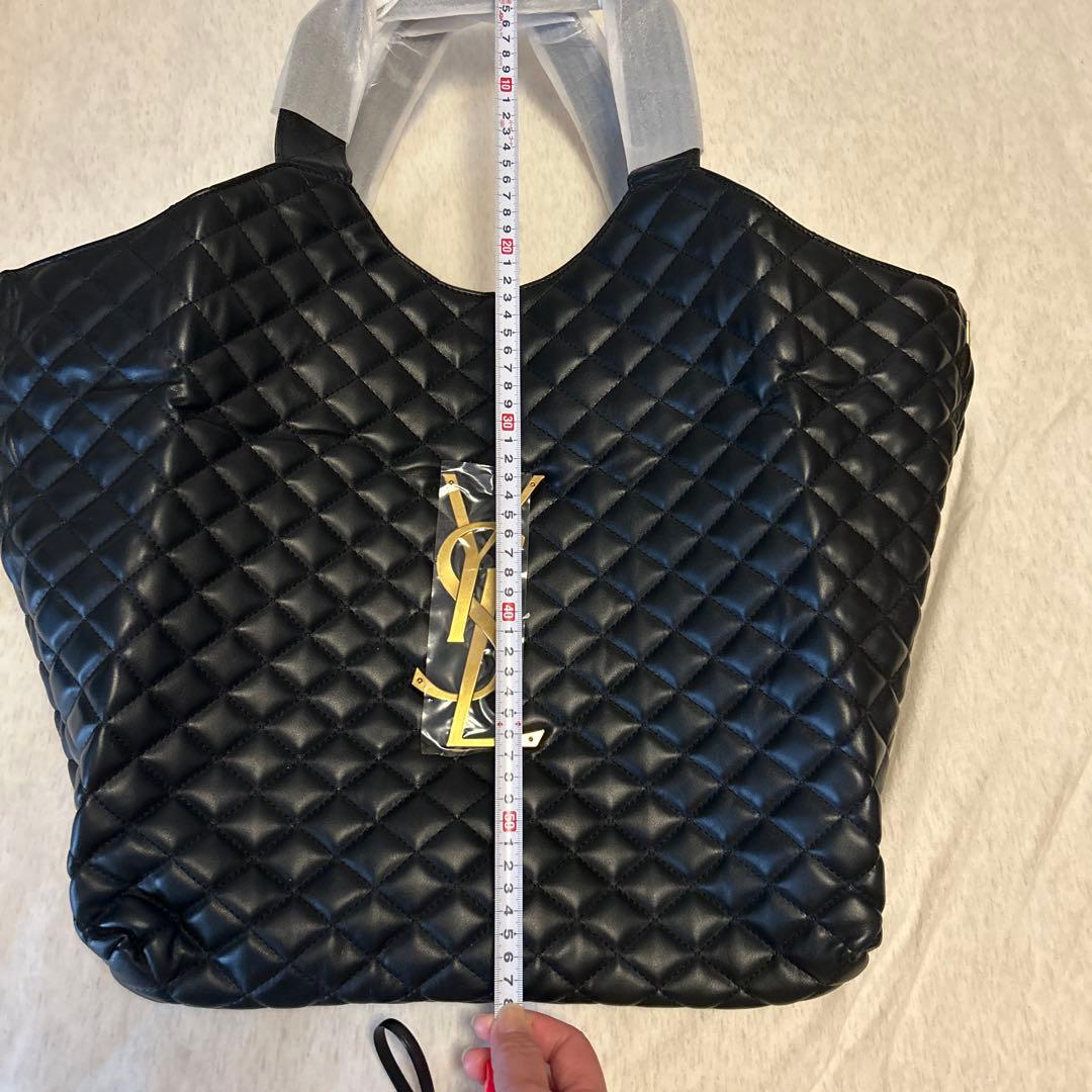 YSL キルティングエコバッグ 黒