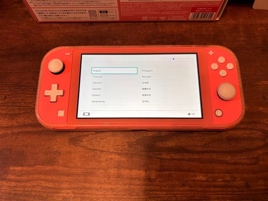 Nintendo Switch Lite ピンク 箱 充電器付きスプラトゥーン3