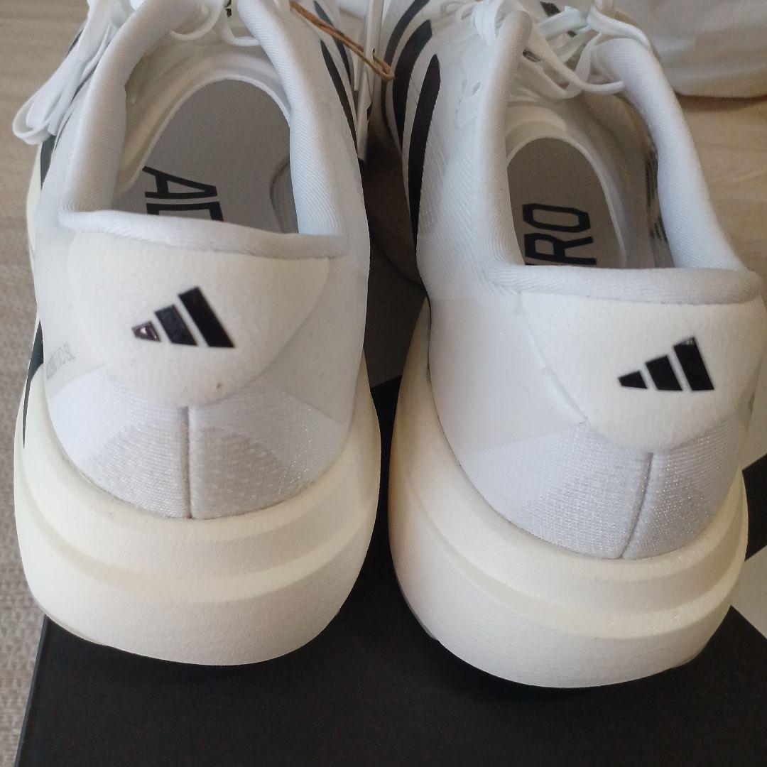 新品26.5サイズADIZERO ランニングシューズ ホワイト/ブラック