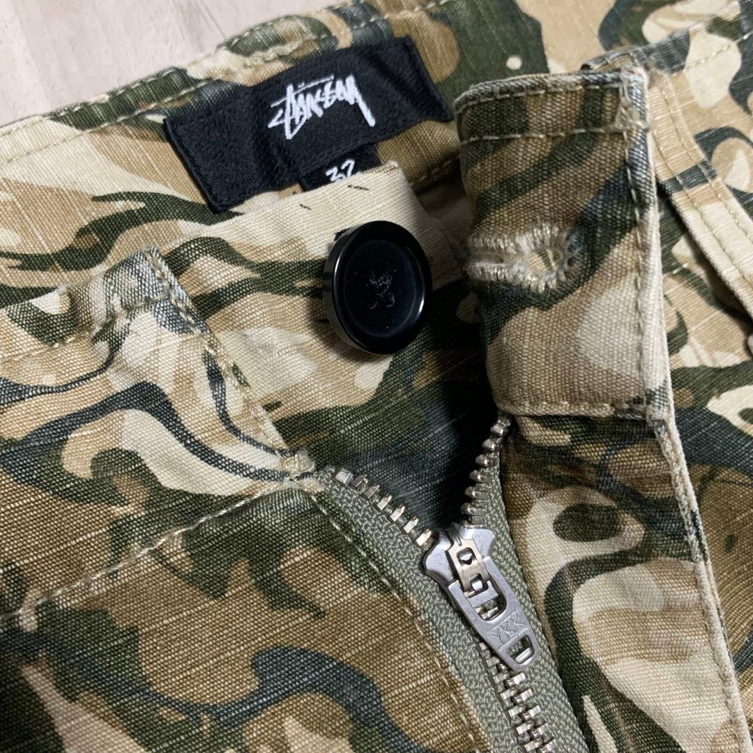 ステューシー リキッド マーブルカモ カーゴパンツ 迷彩