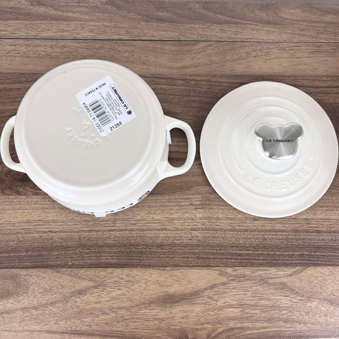 【新品未使用】LE CREUSET ココットロンド 14cm ベアーツマミ