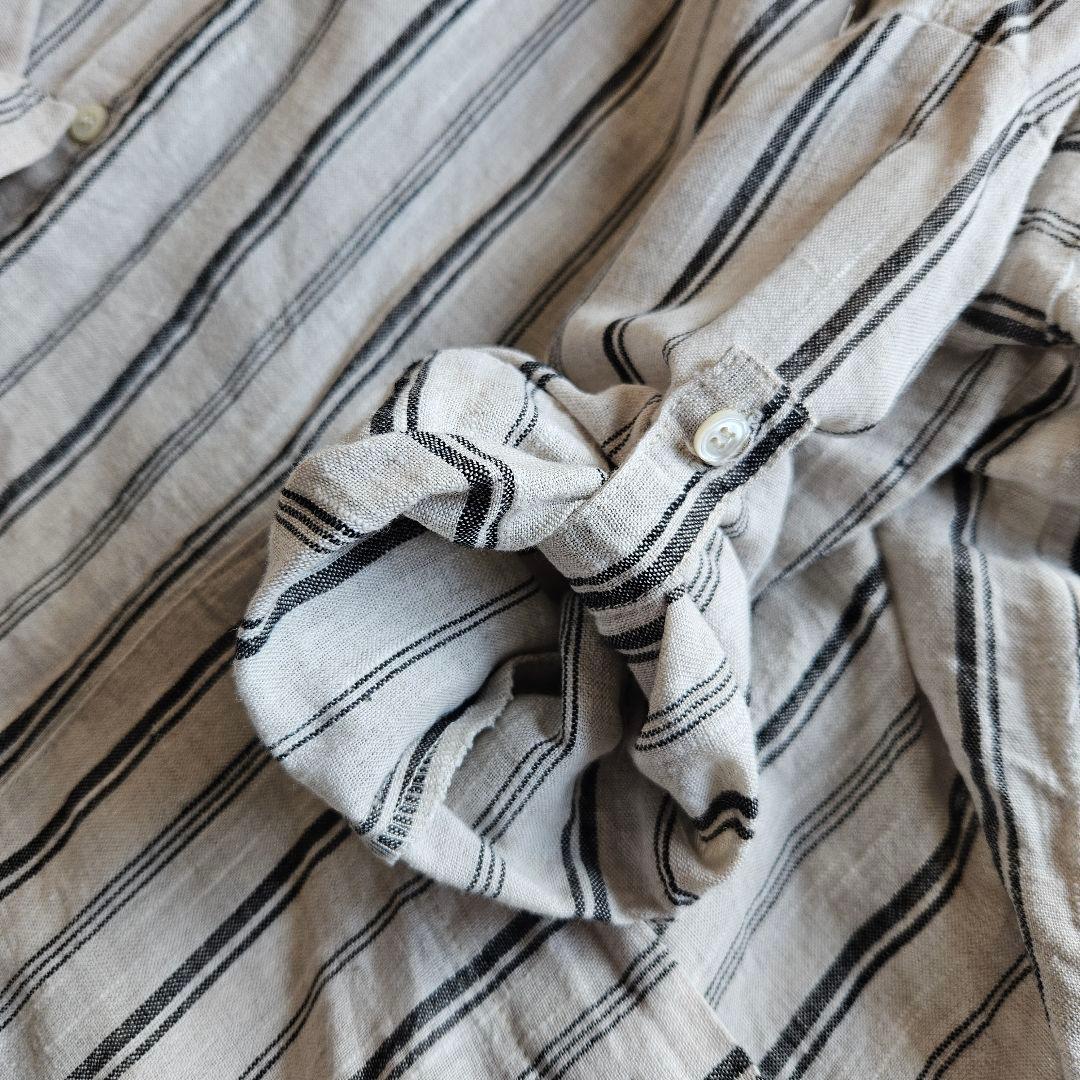 ICHI Antiquitès コットンリネン ワイドシャツチュニック