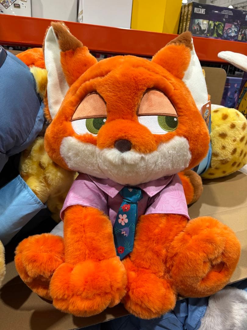 ズートピア 2 ニック ぬいぐるみ　コストコ ブランケット入り　大きい　50cm