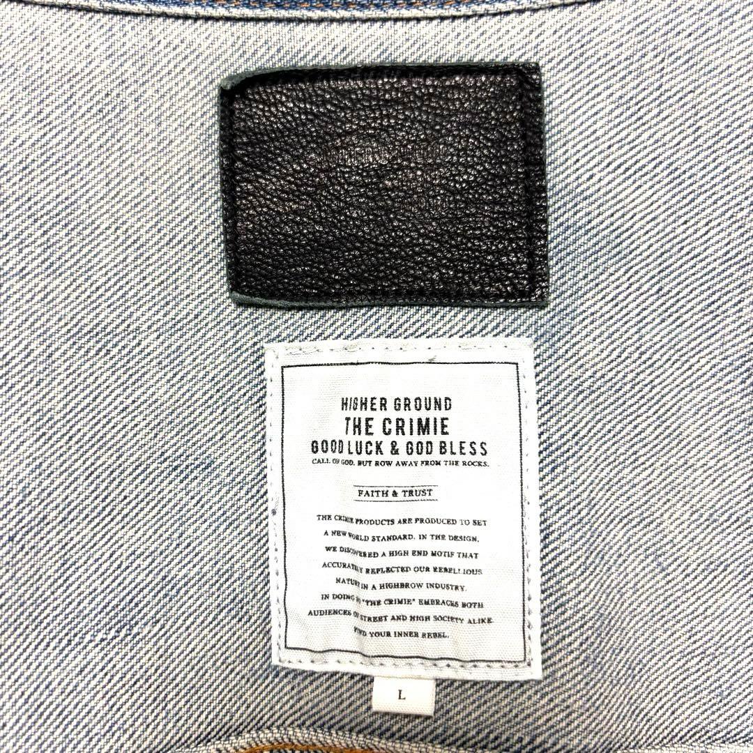 希少 THE CRIMIE クライミー ダメージ加工 デニム ジャケット L