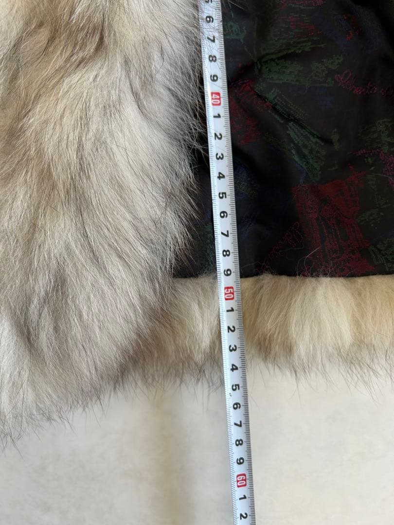 SAGAミンク　毛皮ショート丈コート　リアルファーミンク　フリーサイズ（M〜L）