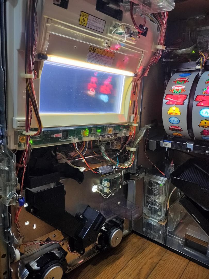 【パチスロ実機】ロデオ★新鬼武者（茜パネル）【不要機付】