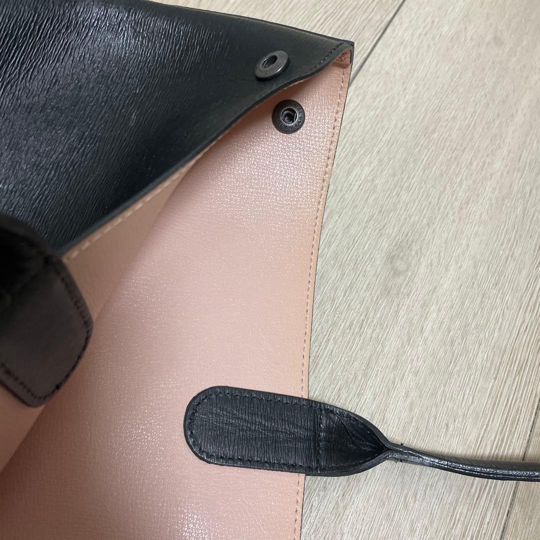 ロンシャン　ブラックレザートートバッグ【3/5までの出品です】