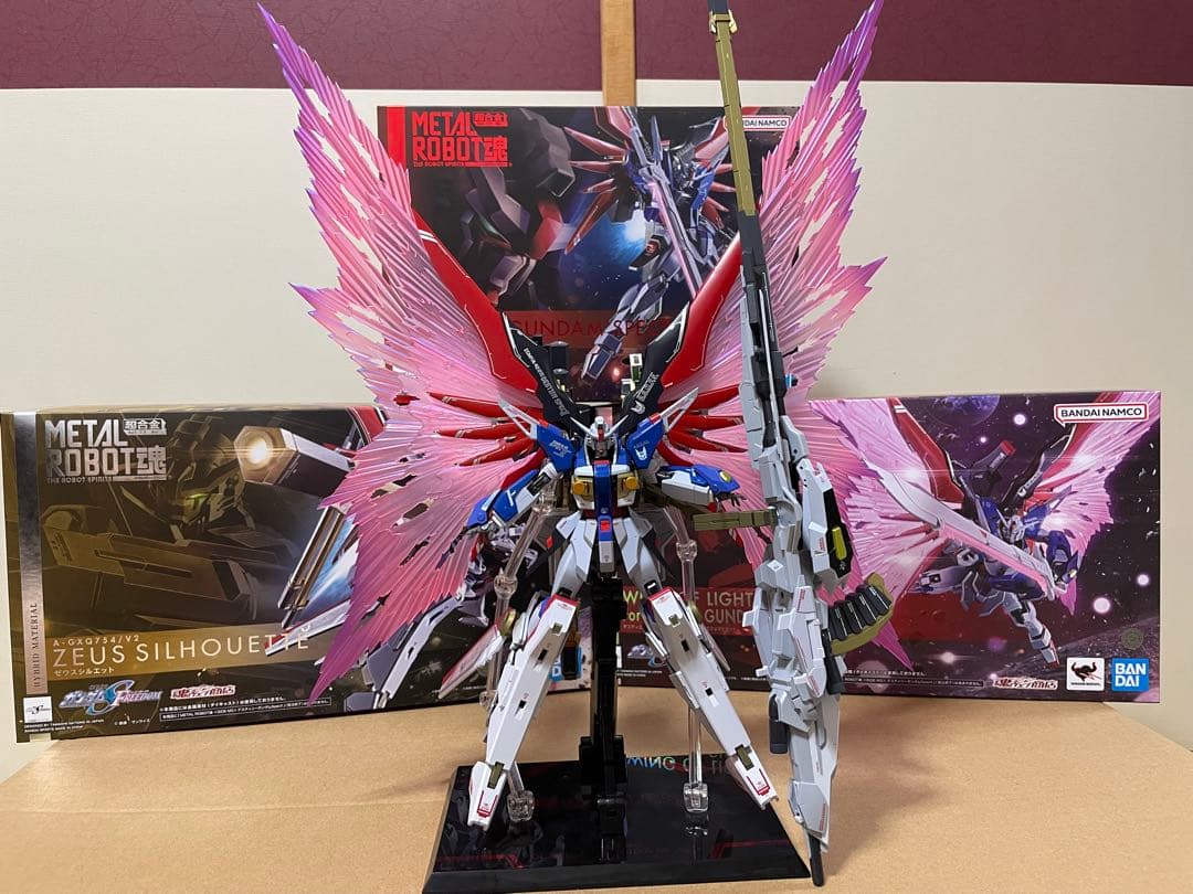 メタルロボット魂〜デスティニーガンダムSPEC2、ゼウスシルエット、光の翼〜3点