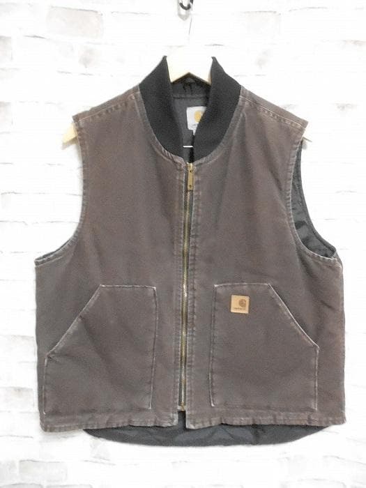 Carhartt カーハート 中綿入り ダック ベスト チョコレートブラウン