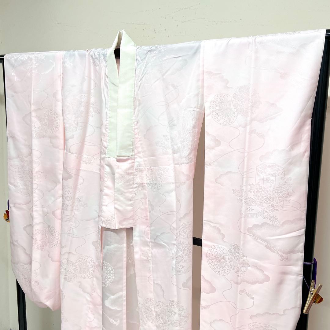 長襦袢　振袖襦袢　洗える着物　貝桶　水引　着物　013tz