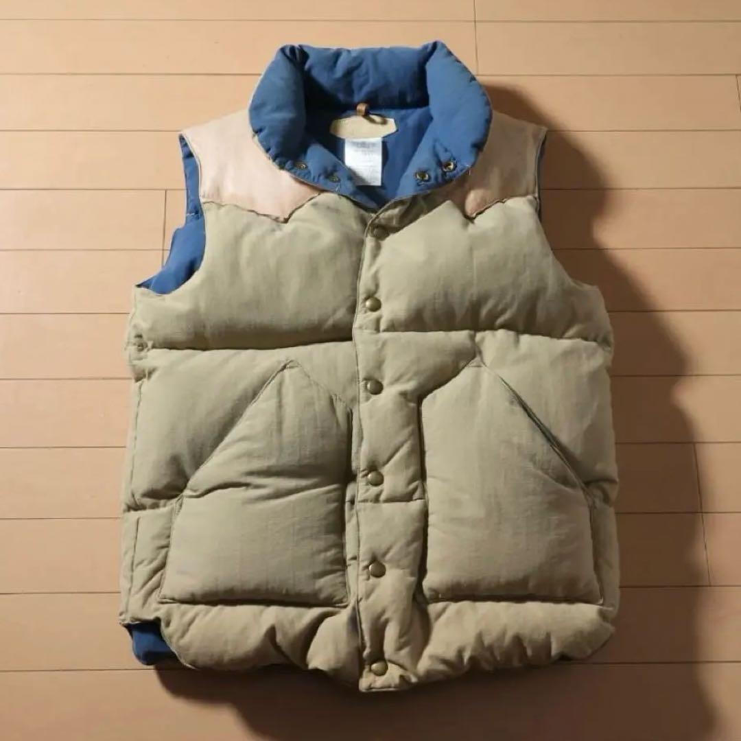 WAREHOUSE ダブルワークス ロッキーマウンテン ダウンベスト M