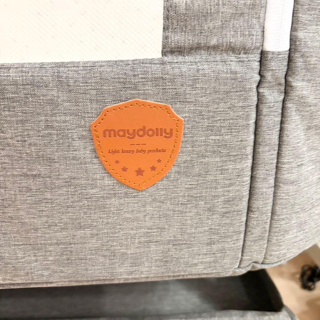 美品✨playkids Maydolly HZDMJ ベビーベッド グレー　完品