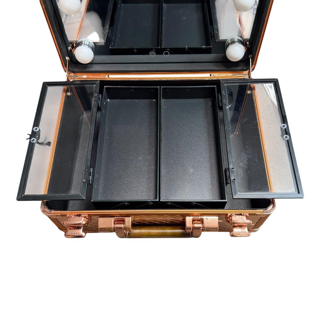 フランフラン ハリウッドボックス コッパー Sサイズ メイクボックスLEDライト