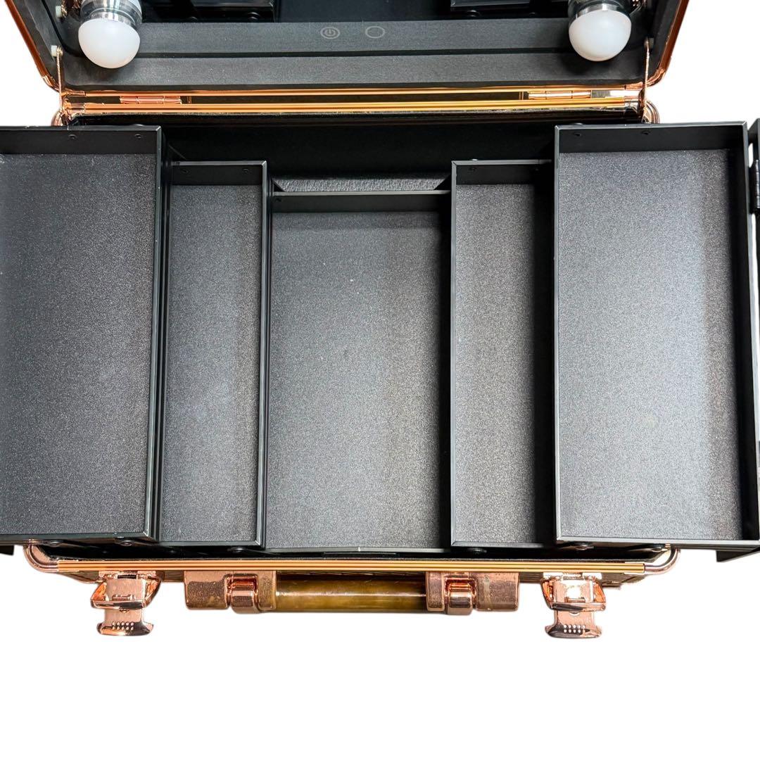 フランフラン ハリウッドボックス コッパー Sサイズ メイクボックスLEDライト