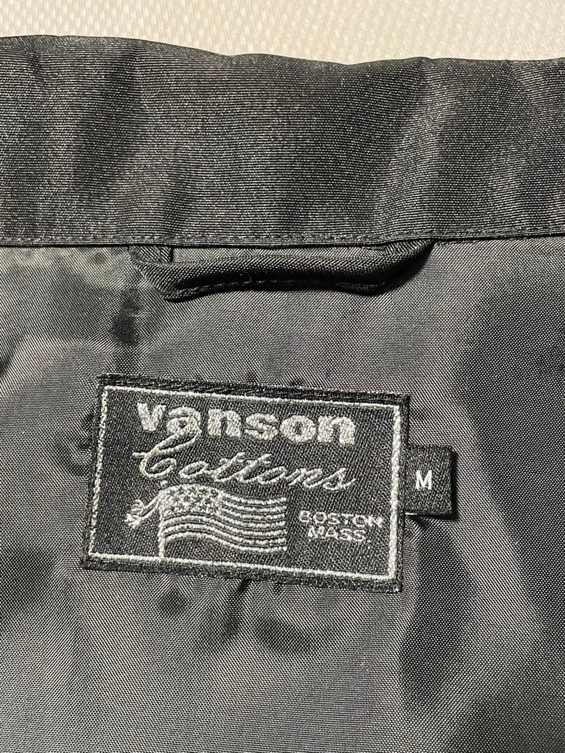 Vanson別注 コーチジャケット 黒 M 美品