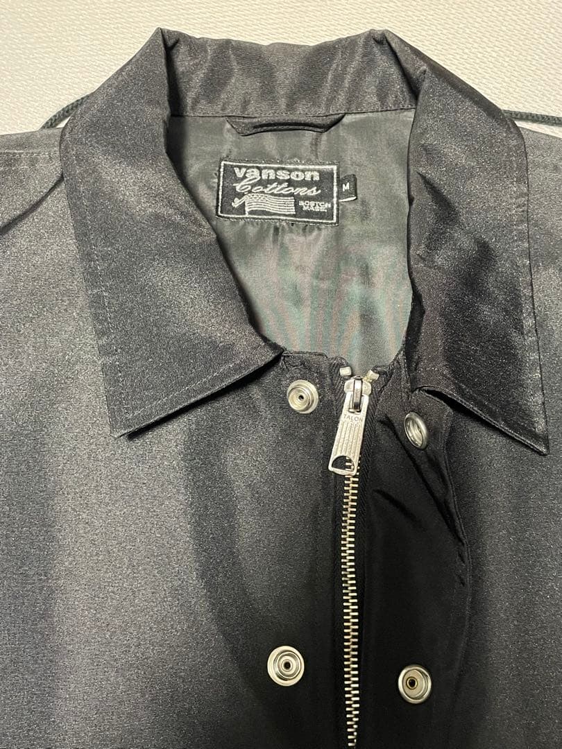 Vanson別注 コーチジャケット 黒 M 美品