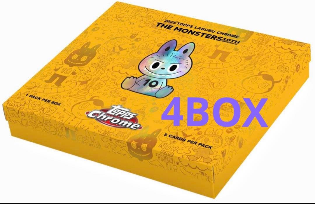 その他 2025 Topps Chrome Labubu 4box