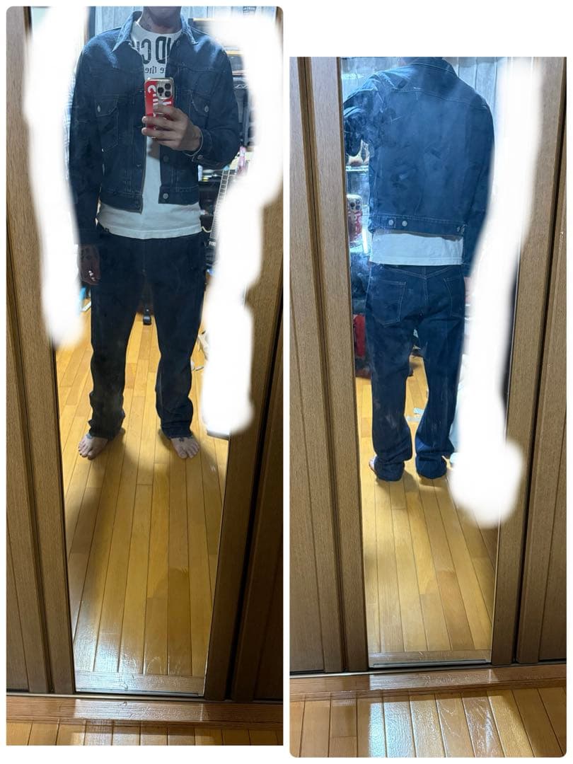 S*S様 LEVI’Sリーバイス デニムジャケット2nd 507赤耳BIGE 9