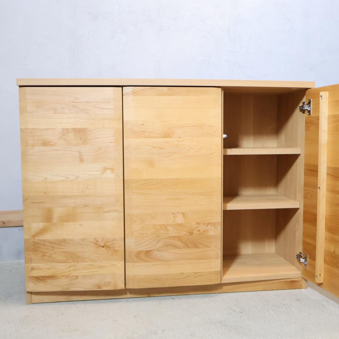 HOTTA WODDY アールデザイン ブックシェルフ アルダー材 キャビネット