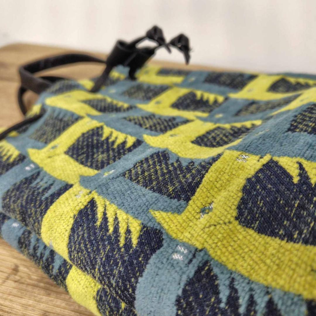 ピュウチャン様　/thoroughbredサラブレットネイビー/巾着Lサイズ