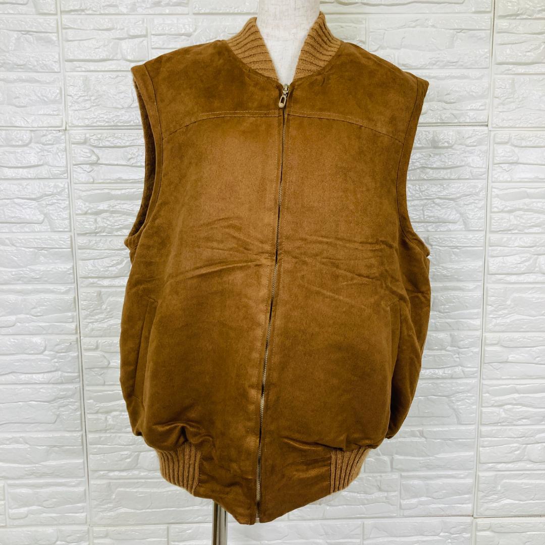 Evseg（エヴセグ）キャメルウール100% ベスト　LL