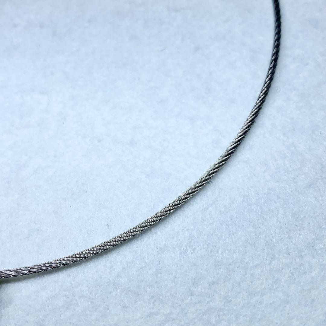 未使用級 フィリップシャリオール ネックレス チョーカー ワイヤー 付属品つき