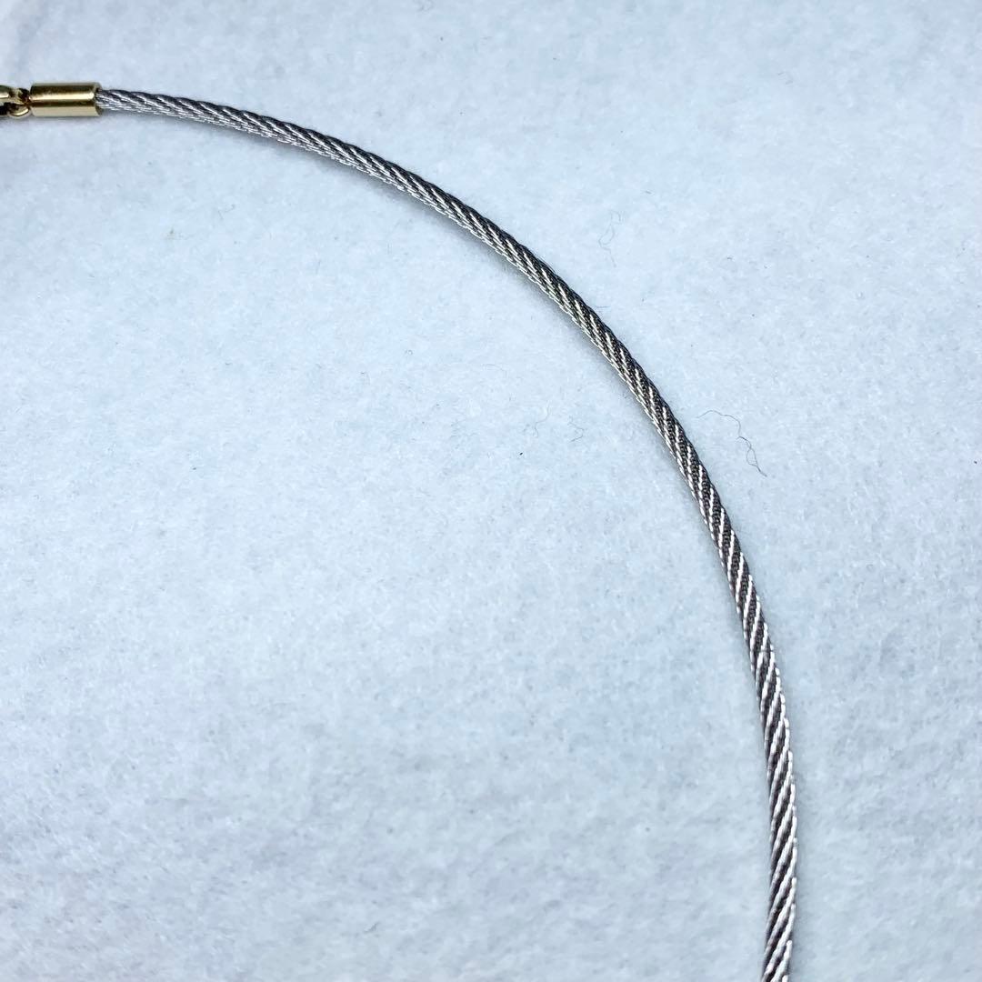 未使用級 フィリップシャリオール ネックレス チョーカー ワイヤー 付属品つき