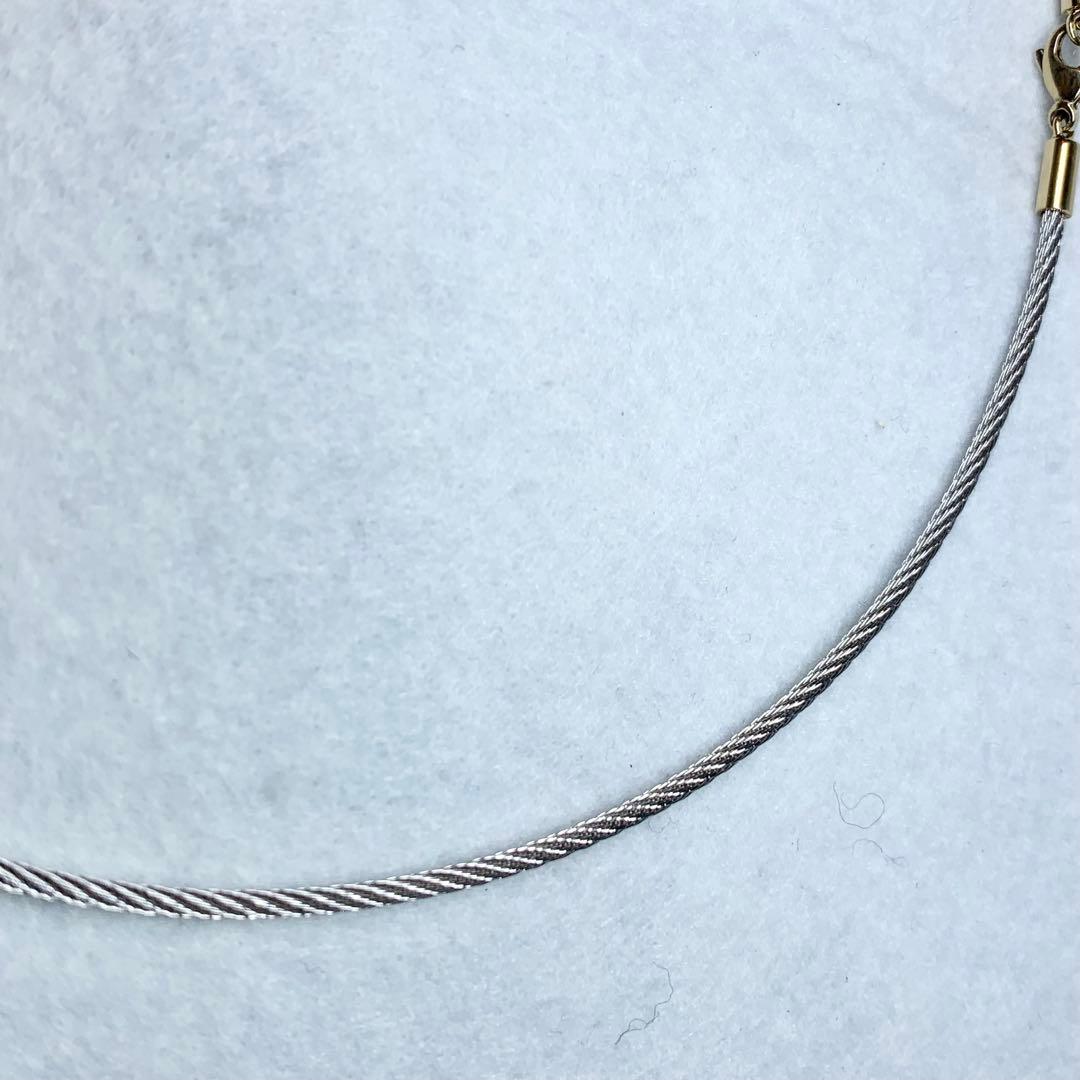 未使用級 フィリップシャリオール ネックレス チョーカー ワイヤー 付属品つき