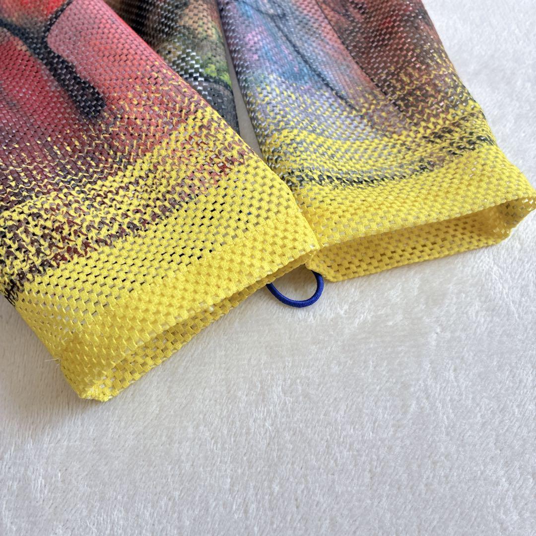 TRUNK HIROKO KOSHINO アートプリントメッシュデザインブルゾン