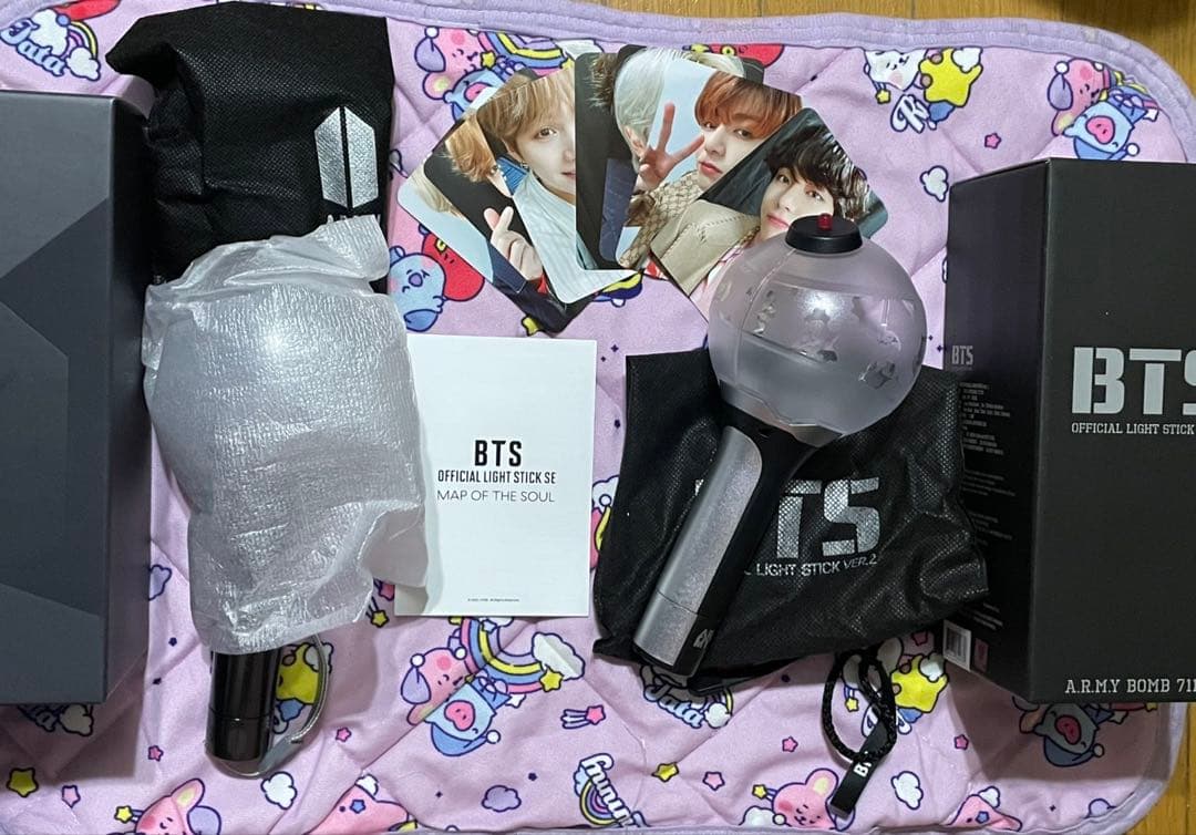 BTS公式ペンライト　アミボム　バージョン2、4セット