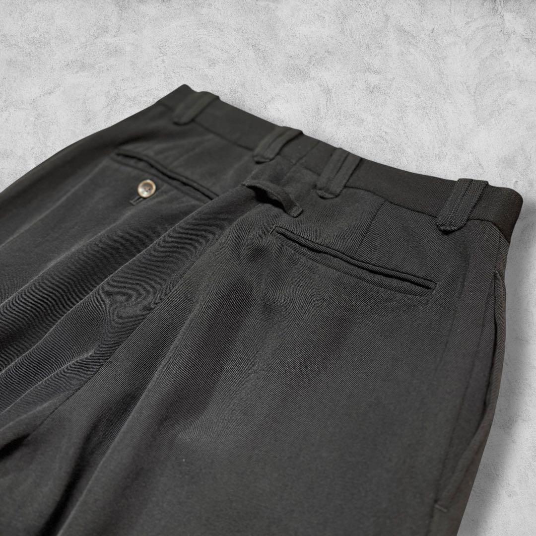 Jean Paul GAULTIER 90's ウールワイドスラックス 黒