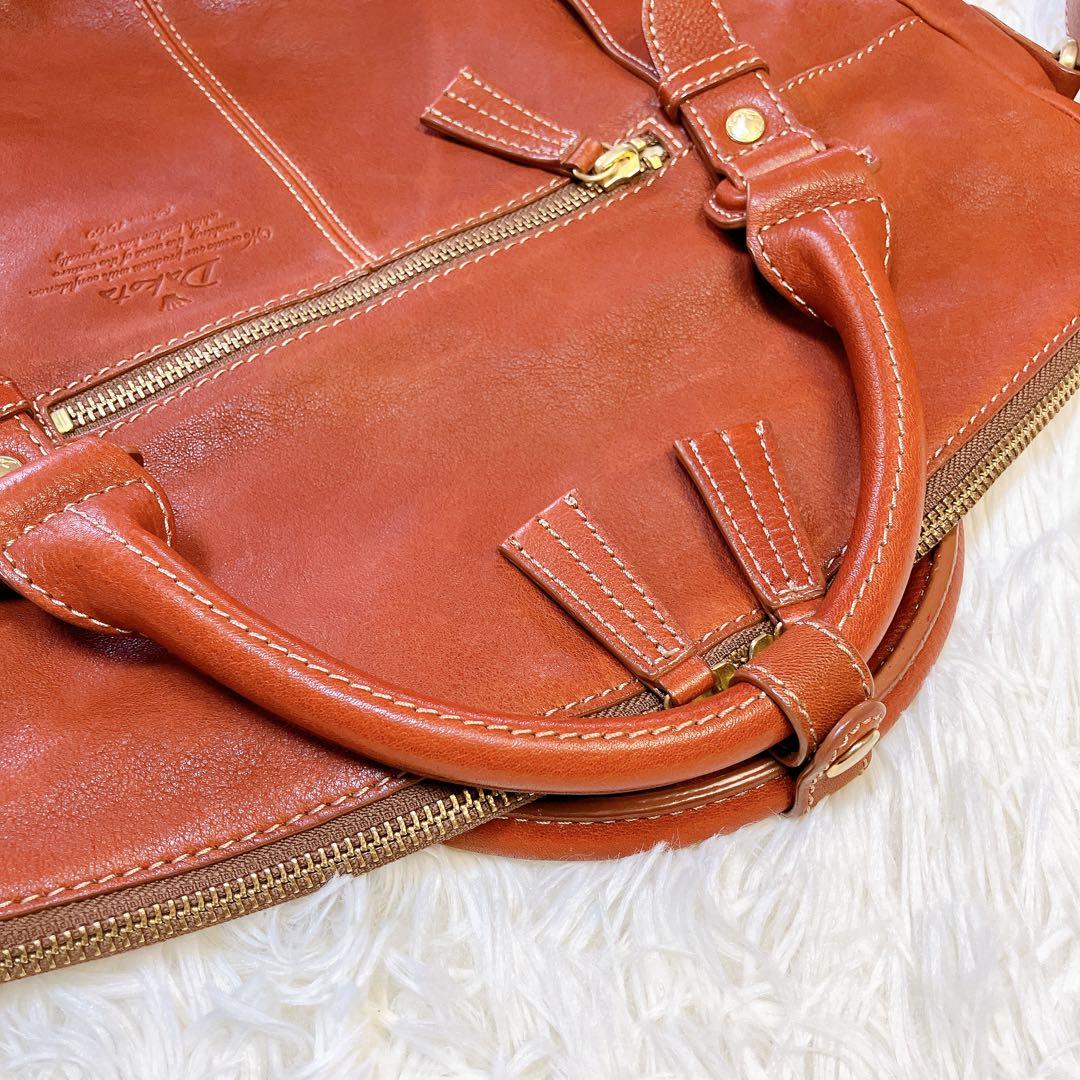 Dakota ダコタ✨本革2wayショルダーバッグ A4可　ブラウン