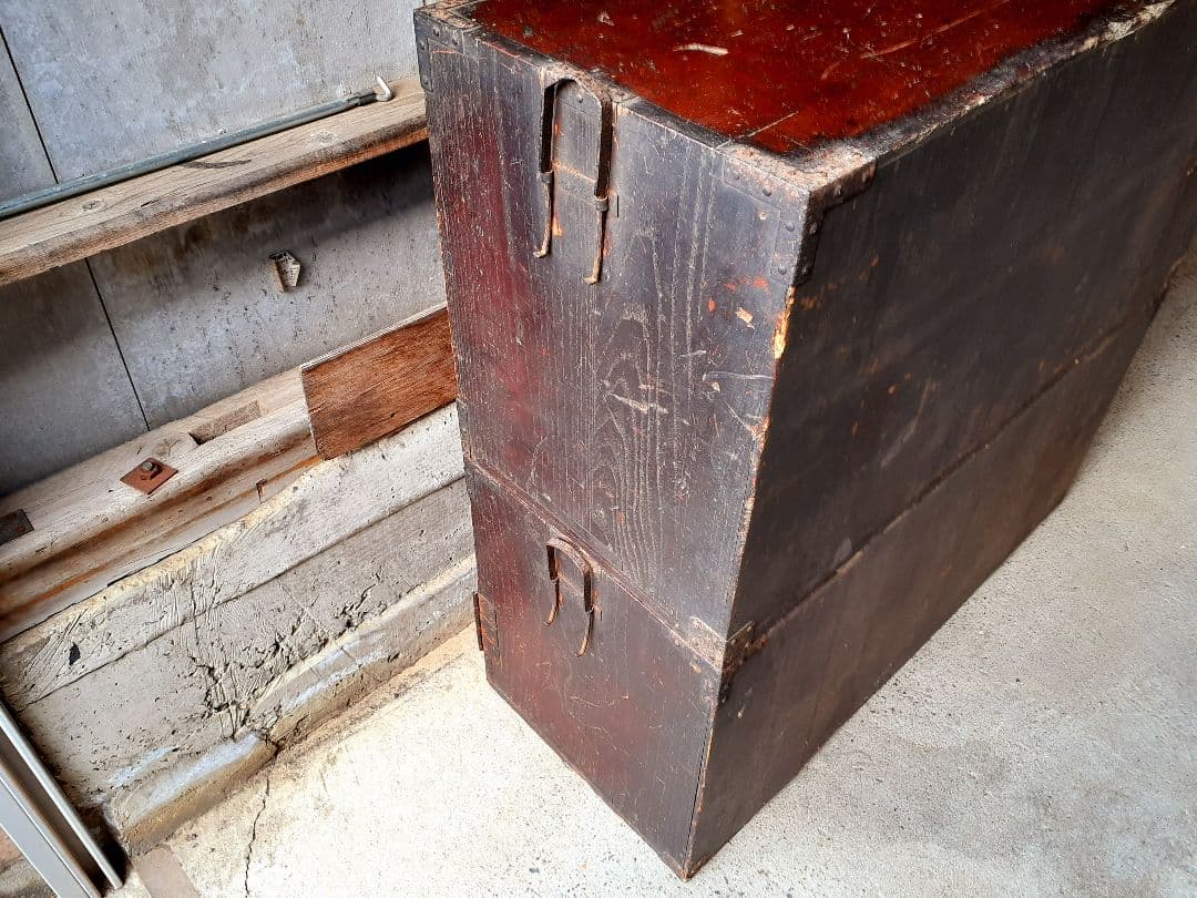 時代箪笥　重ね箪笥　和たんす　アンティーク　レトロ　古民家