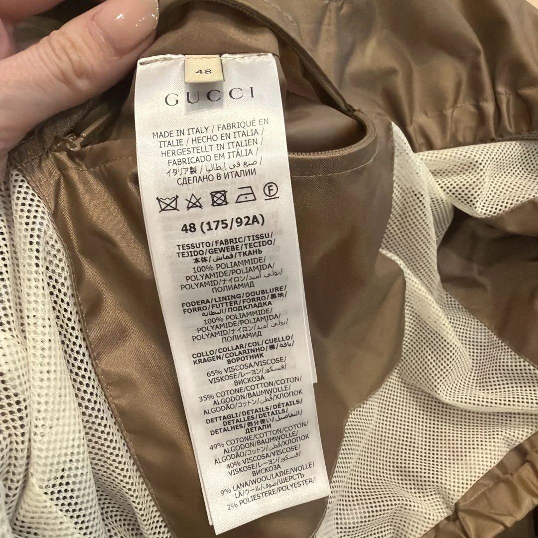 【新品】GUCCI シェリーライン フーデッドナイロンブルゾン