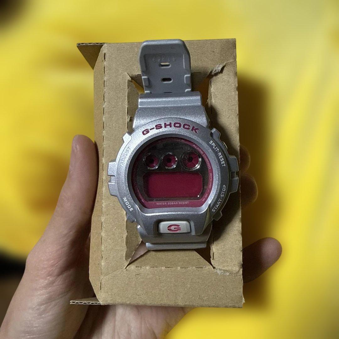 メルちゃん G-SHOCK デジタル腕時計 シルバー/ピンク