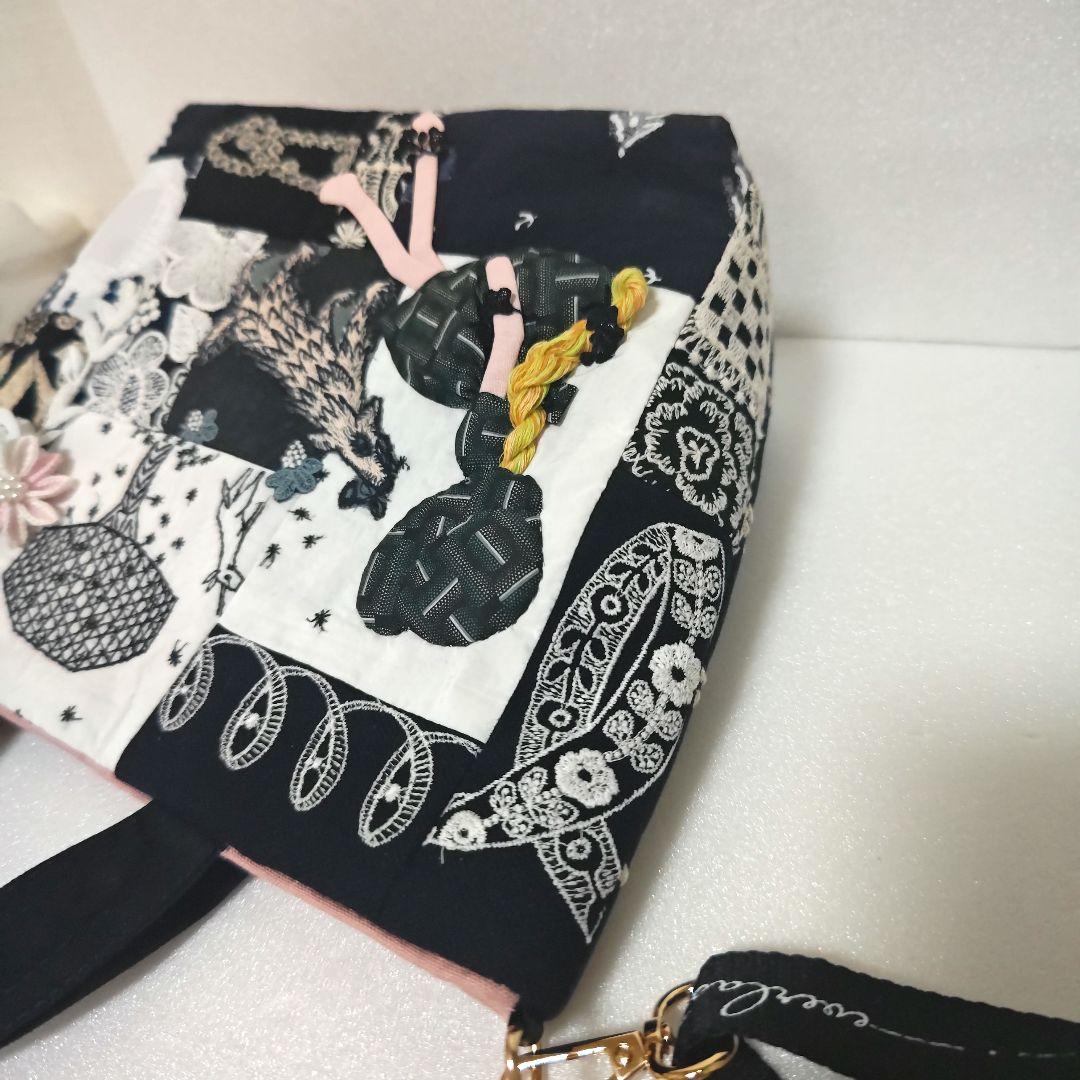 ハンドメイド　ミナペルホネン　　バッグ　スーちゃん
